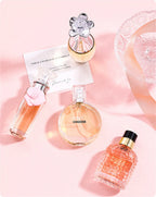 Marken-Geschenkbox 4-teiliges Set Parfüm Damen Parfum Femme 100ml Frischer natürlicher Blumenduft Spray Feminino Parfums De Mujer Originales