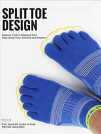 WRELS Zehensocken Laufsocken für Herren Damen Atmungsaktive Fünf-Finger-Socken Hochleistungs-Sport-Fünf-Zehen-Socken
