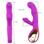 Für Frauen geeignet 2-in-1 Vibrator 10 Frequenzen Dildo für Frauen Vaginal-Klitoris-Saugvibrator Masturbator Erotikartikel