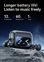 Touchscreen-Bluetooth-Kopfhörer 144 Sprachen Echtzeit-Übersetzung Kopfhörer Drahtlose Open-Ear-Clips Sport-Gaming-Kopfhörer