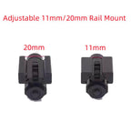 Taktischer Rotpunkt-Laserpointer für die Jagd mit 11mm/20mm Montage, verstellbarem Visier, Zubehör für Picatinny-Schiene