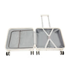Handgepäck Roller Koffer Trolley 18" ABS-Schale Kabinengepäck Frontfach Multifunktionsräder Erweiterbar