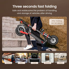 iScooter iX8 Erwachsenen Elektroroller 2400W Motor 48V20Ah Akku 12 Zoll Offroad-Luftreifen Faltbarer E-Scooter