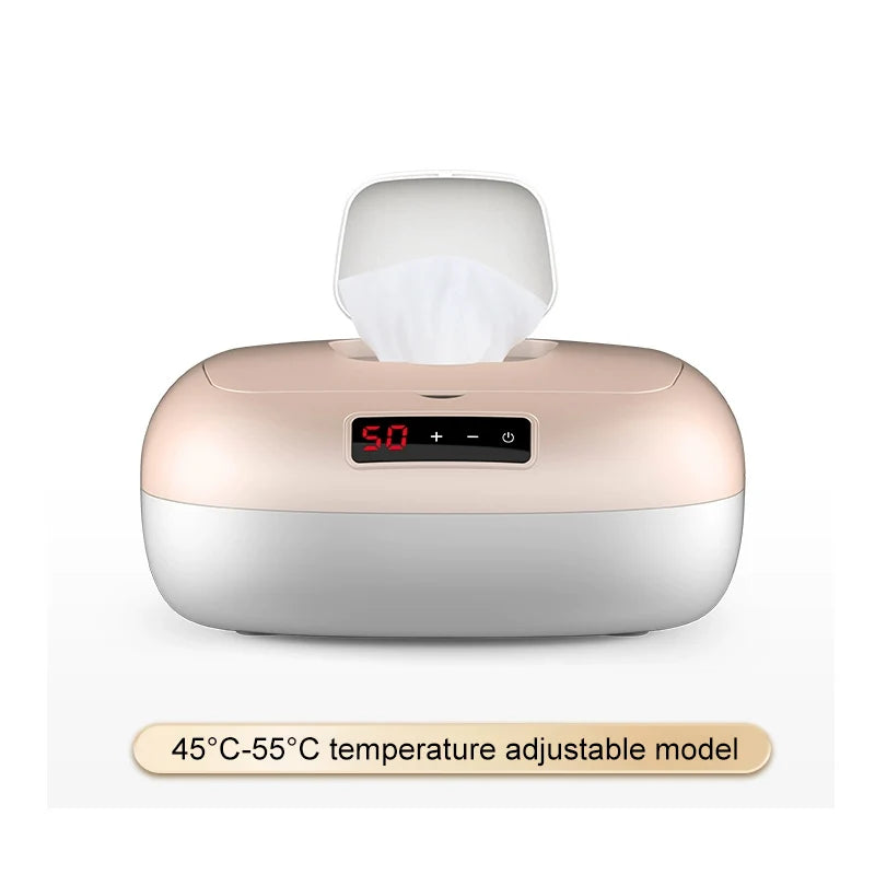 DMWD Haushalt Feuchttuchwärmer Elektrischer Säuglings-Baby-Feuchttuch-Gesichtsmasken-Wärmer Einstellbare konstante Temperatur 220V