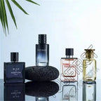 Luxusmarkenparfüm Herren Köln 100ml Parfums Homme Geschenkbox 4-teiliges Set Parfums Masculinos Natürlicher blumiger fruchtiger Duft Spray