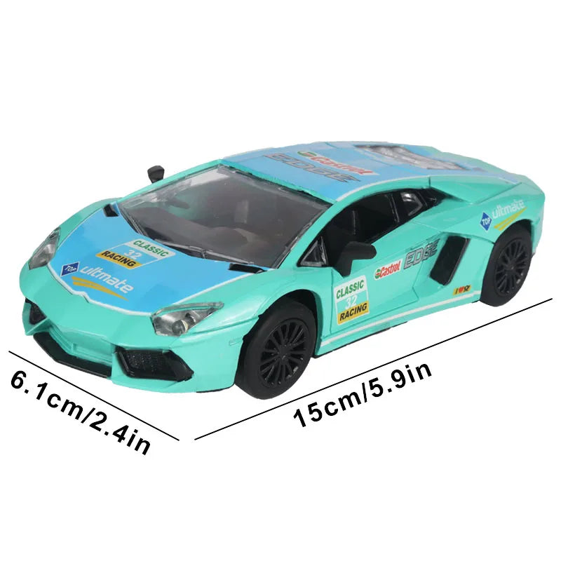 Analoge Slot-Car 1:32 Maßstab Renn-Polizei Spielzeug für Kinder Elektrische Rennstrecke