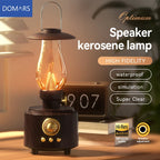Retro Lampen-Stil Kabelloser Bluetooth-Lautsprecher mit Tragbarem FM-Radio und USB-Anschluss Bluetooth 5.3 Geeignet für Camping, Heimdekoration