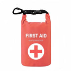 2L Portable Waterproof First Aid Bag Outdoor Emergency Kit Survival Home Car Travel Fishing Hiking Red Shoulder Straps Medical