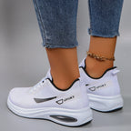 Frühlings-Freizeitsportschuhe für Damen, modisch, atmungsaktiv, leicht, rutschfest, verschleißfest, flache Schuhe