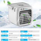 Tragbare Klimaanlage Persönlicher Luftkühler USB Persönlicher Desktop-Kühler Mini-Luftbefeuchter-Ventilator für den Schreibtisch