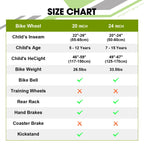 Hiland 20/24 Zoll Kinder Mountainbike für Jungen und Mädchen von 6-10 Jahren mit Shimano 6-Gang Schaltung