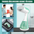 BRIEFNESS 2000W Handdampfer für Kleidung, 30s Aufheizzeit, Tragbarer Faltenentferner für Kleidung, Reise-/Heimgebrauch, Schnelles Dampfbügeleisen