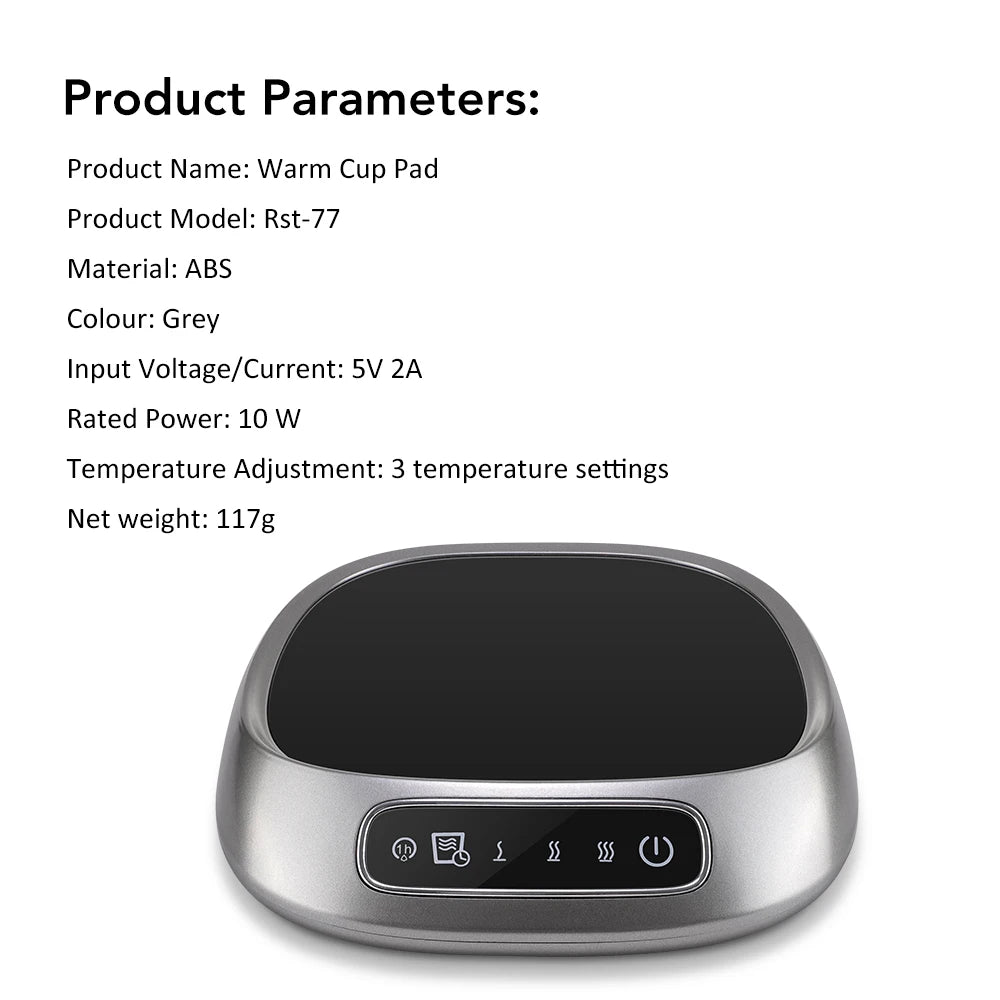 USB-Tassenwärmer, Kaffee, intelligente konstante Temperatur, elektrische Tassenheizplatte, Warme-Milch-Platte, Zuhause, Büro, Tee-Wasser-Heizuntersetzer