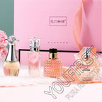 Marken-Geschenkbox 4-teiliges Set Parfüm Damen Parfum Femme 100ml Frischer natürlicher Blumenduft Spray Feminino Parfums De Mujer Originales
