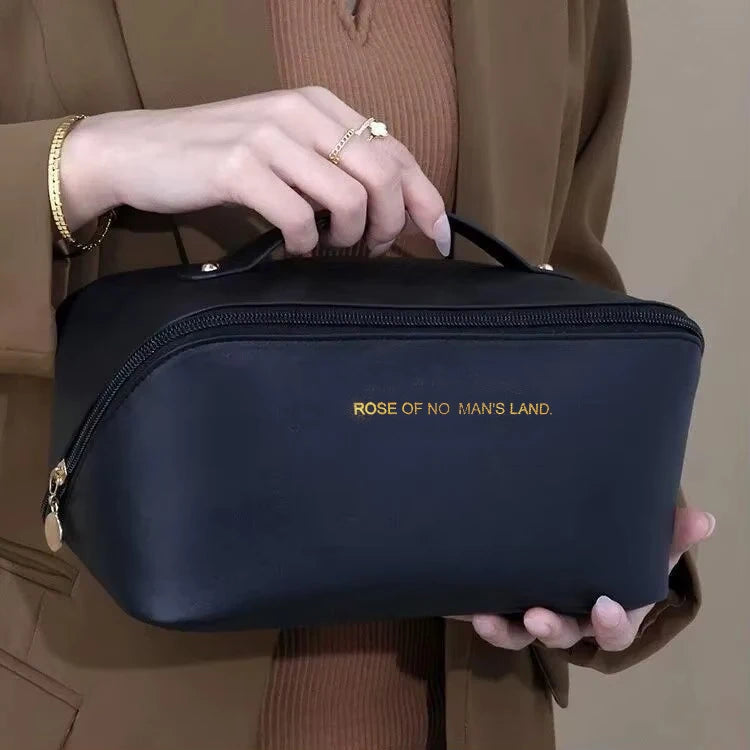 Schmink-Organizer, Kulturtasche für Frauen, Make-up-Etui, Aufbewahrungstasche, Luxus-Damenbox, Kosmetiktasche, Organizer-Tasche für Reisen mit Reißverschluss