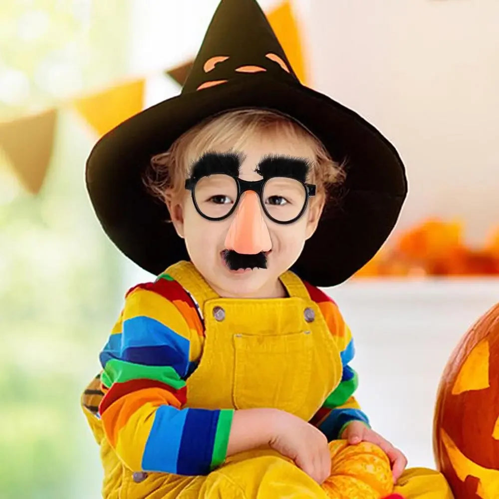 Große Nase Brille mit Augenbrauen Schnurrbart Alberne Lustige Foto Requisiten Halloween Party Brille Neuheit Scherz für Geburtstagsfeiern