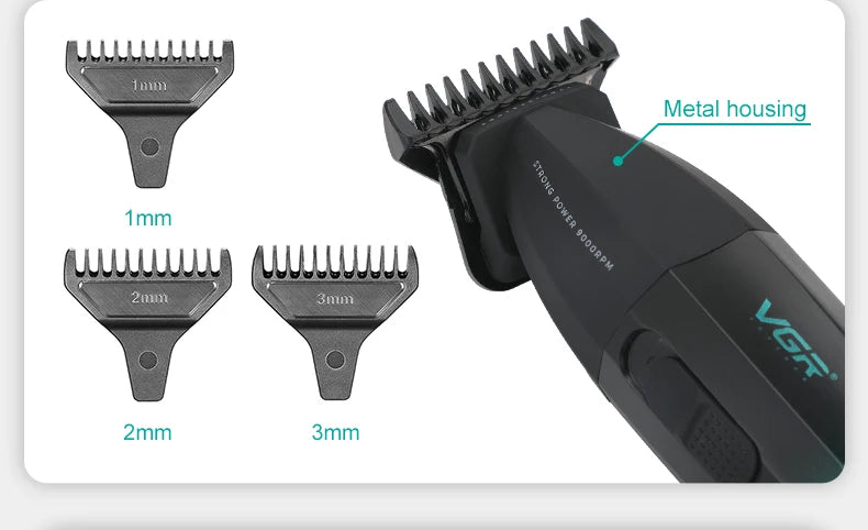VGR Haarschneidemaschine Professionelle Haarschneidemaschine Gesichtsrasierer Friseurschere Barttrimmer Metalltrimmer für Herren V-003 V-906 V-308