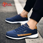 YRZL Herrenschuhe Frühling Herbst Wasserdichte Wandersneaker Freizeit Herren Ledersportschuhe Rutschfeste Tennisschuhe für Herren