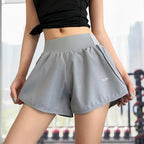 Damen Freizeit Sport Anti-Exposition Falsche Zweiteilige Abnehmende Sport Fitness Nackt Yoga Atmungsaktive Shorts