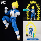 9L3D Gedruckte Dragon Ball Son Goku Vegeta Beerus Frieza Anime Lucky13 Dummy13 Titan13 Actionfiguren Mehrgelenkige Bewegliche Spielzeuge