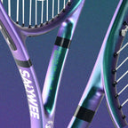 RaceRun-MAX Carbon-Verbund Tennisschläger, 295±10g Leichtgewicht, 325mm Balance, einteiliger stabiler Rahmen, 50-60lbs, für Fortgeschrittene