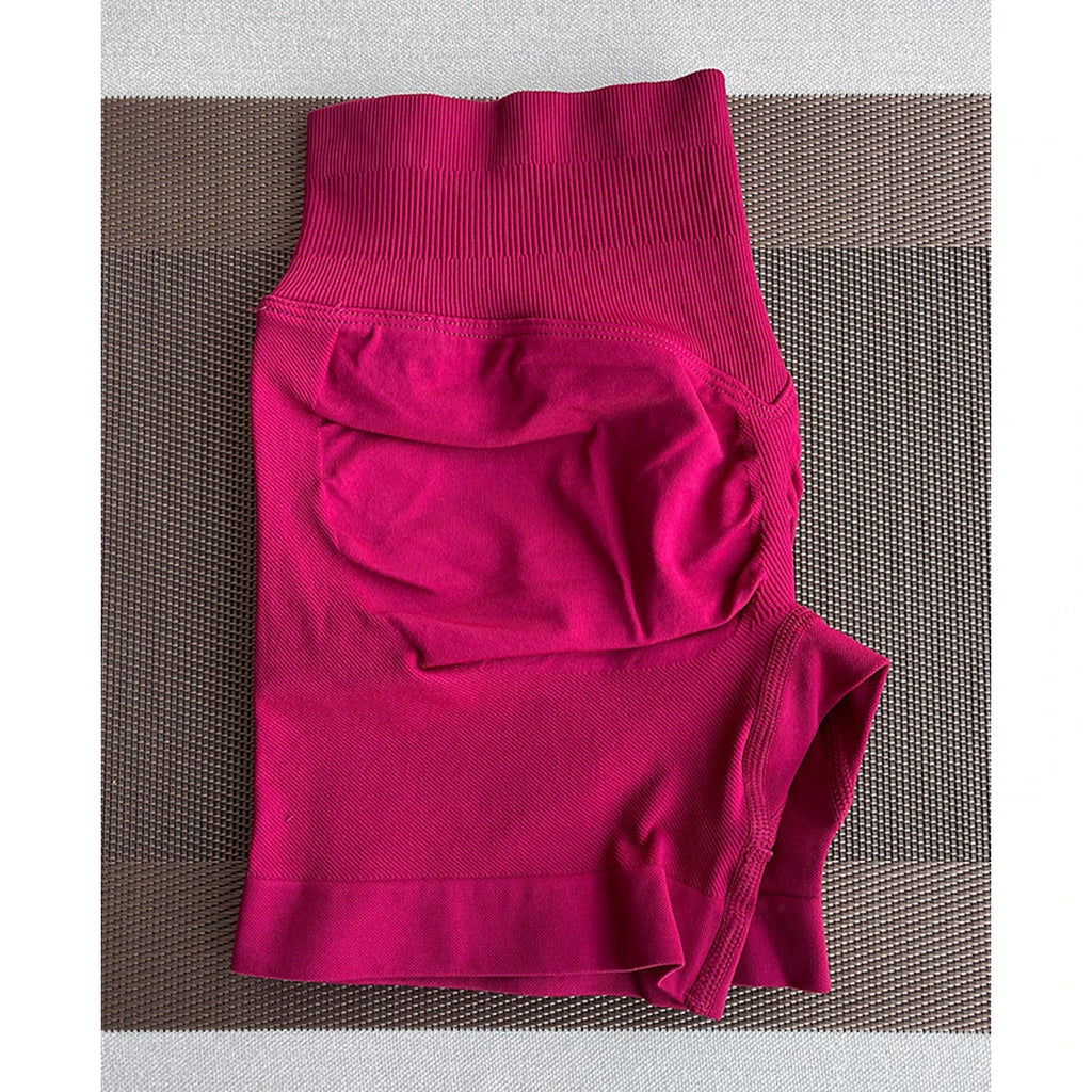TKITK Shorts Nahtlose Yogahosen Damen Fitness Outfits Shark Bite Shorts für Fitnessstudio Laufen Radfahren Leggings