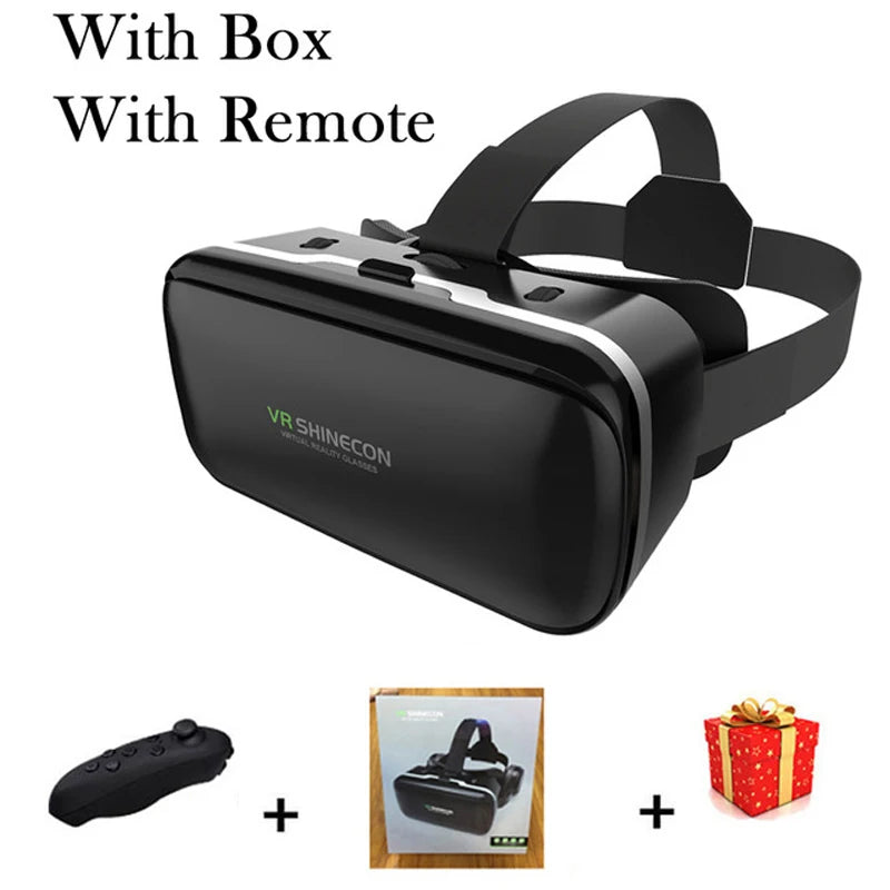 VR Shinecon 10.0 Helm 3D-Brille Virtual Reality Headset für Smartphones VR-Brille Videospiel Fernglas