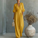 Einfarbige lässige weite Jumpsuits für Damen 2026 Sommer Elegante Overalls Damen Jumpsuits und Rompers Bodysuit Damenbekleidung