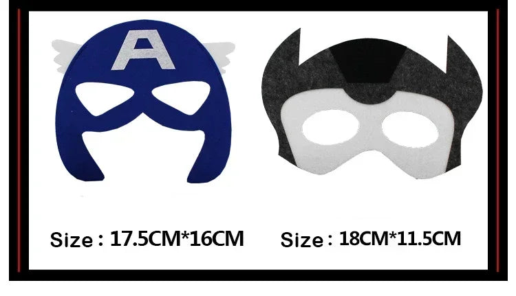 32/28/10 Stück/Los Superheldenmaske Cosplay Weihnachten Halloween Kinder Erwachsene Karneval Party Requisiten Kindergeburtstag Filz Maskerade