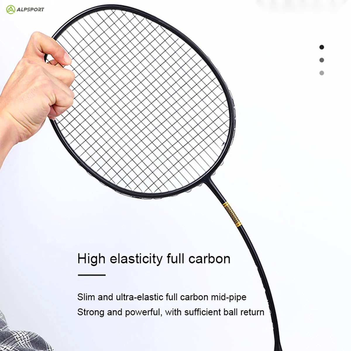 ALP ZJ2.0 Pro 4U 85g 100% Carbonfaser + Titanlegierung Badmintonschläger Ultraleichte Sportausrüstung Schläger Badmintontraining