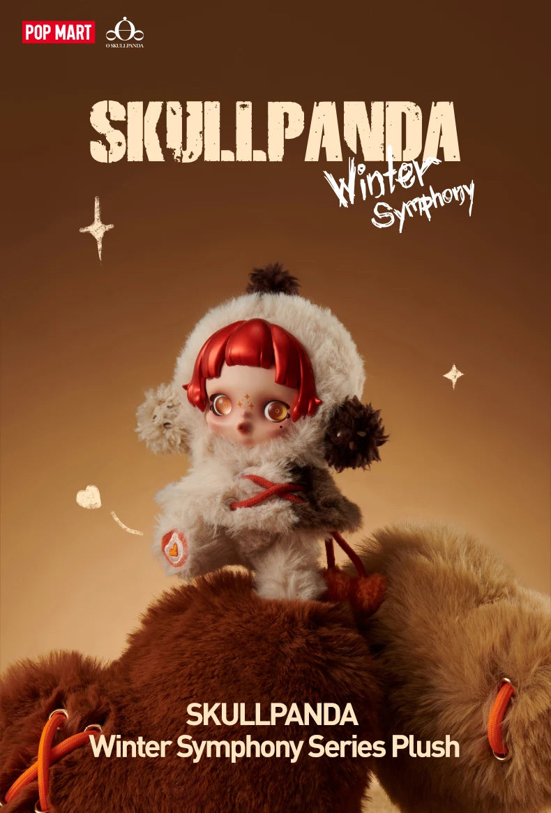 POP MART SKULLPANDA Winter Symphony Series Blind Box Mystery Box Guess Bag Spielzeug Puppe Süße Anime Figur Schreibtisch-Ornamente