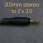 OPENHEART 16-adriges Kopfhörerkabel 1 zu 2 Klinken dual 3.5/2.5/4.4mm/XLR symmetrisches Kabel für HIFIMAN DENON Ersatzkabel 2m 3m