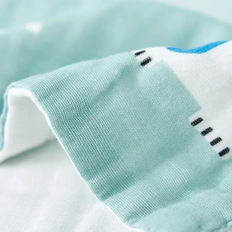 1/5 Stück Babygesichtshandtuch Musselin 6 Lagen Baumwolle Weiche Babytücher Taschentuch Baden Füttern Gesichtstuch Waschlappen Spucktuch
