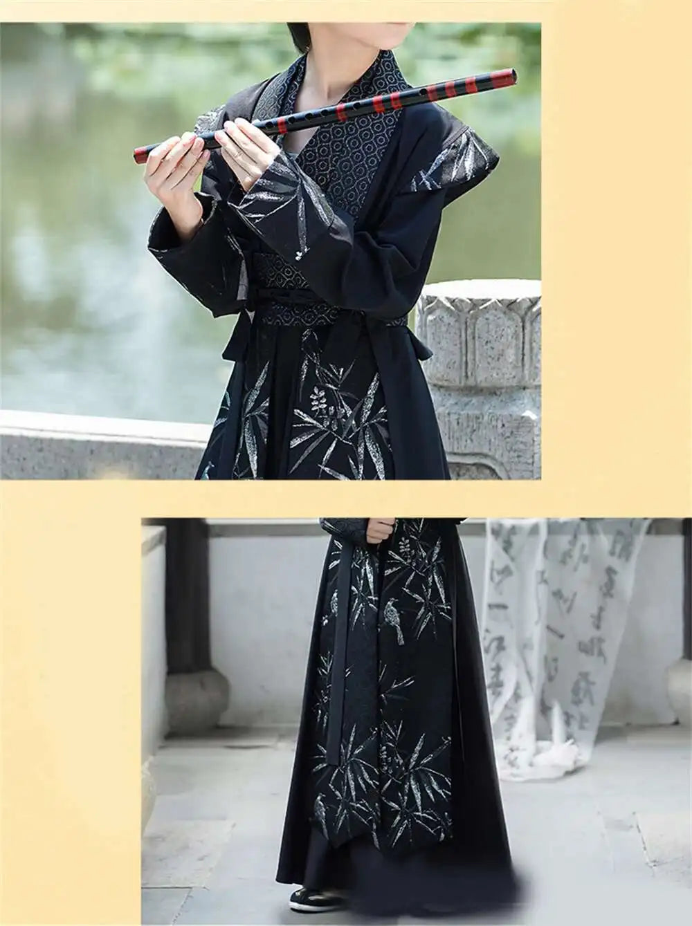 Gut aussehende Jungen Verbesserter Hanfu Orientalischer chinesischer Stil High-End Tang Anzug Kinderauftritt Schwertkämpfer Traditionelles altes Kostüm