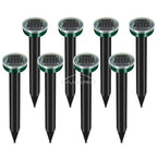 4/8X Solar-Vertreiber Solarbetrieben Ultraschall Sonic Maus Maulwurf Schädlings Nagetier Abwehr Vibrationswelle Garten Rasen Bauernhof Feld Außenbereich