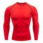 Men's Compression Shirts: Get Fit Fast With Long Sleeve Athletic Workout Tops!