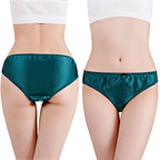 Damen 100% Maulbeerseide seidiger Slip Mode Spitze Brief Große Größe Bequeme Atmungsaktive Einfarbige Dessous Nahtlose Unterwäsche