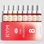 KVM 8 Farben 5ML Lippen-Tattoo-Tinte Microblading-Tinten Semi Permanent Make-up Pigment Tattoo-Tinte Body Art Lippenfarbe Tattoo Zubehör