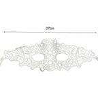 Damen Karnevalsmaske Hohle Spitze Maskerade Gesichtsmaske Prinzessin Abschlussball Party Requisiten Schwarze Augenmaske Halloween Kostüm für Frauen