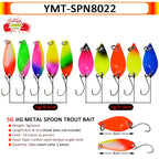 7/9/10 Stück Forellenköder 2,5g/2,6g/3g/3,2g/3,5g/5g Metalllöffel Angelköder Wobbler Casting Jigging Angelzubehör Pesca Döbel