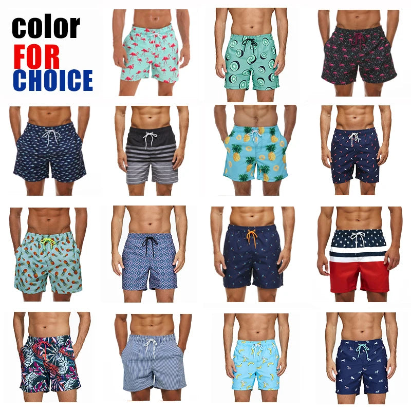 Escatch Brand Sommer Herren Shorts Mode Polyester schnelltrocknende Boardshorts Männer Sport Gym Badehose Surf Badeshorts für Herren