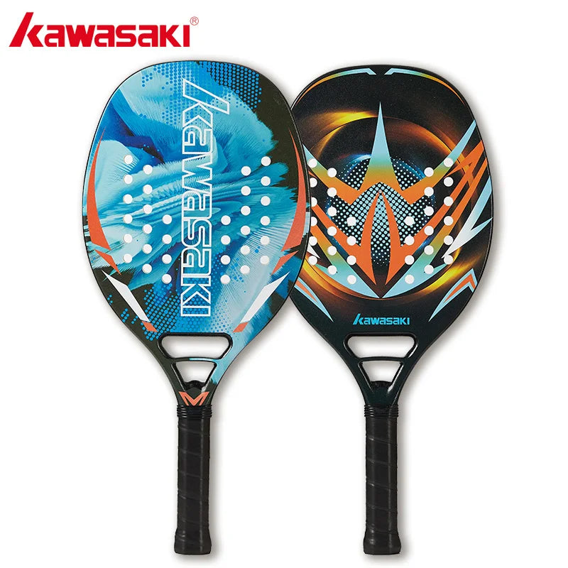 Kawasaki Beach-Tennisschläger aus Carbonfaser mit weicher Schlagfläche und schützender Schlägerhülle