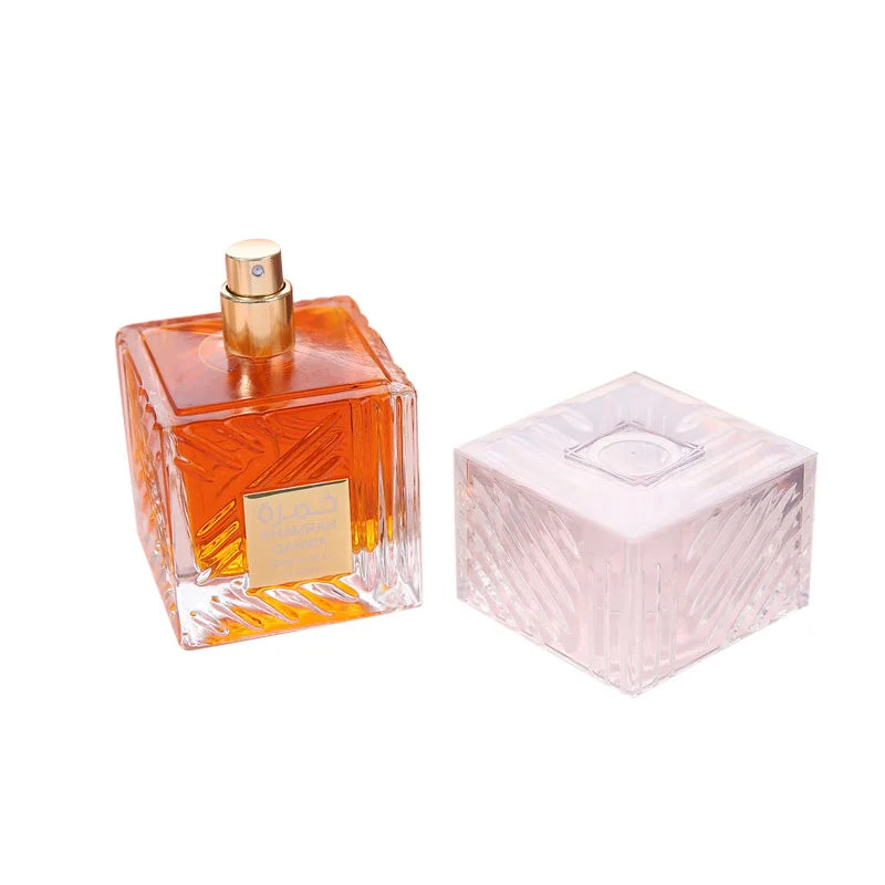 Khamrah Duft Parfüm Eau De Toilette Geschenkbox 100ml Unisex Arabischer Oud Duft Gourmand Duft Langanhaltendes Parfüm für Unisex