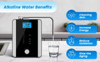 CAWOLO Alkalischer Wasserionisator PH-Wassergerät Alkalischer Wasserspender 11 Platten Platinbeschichtung Alkalischer Wasserionisierer