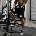 Sommer-Sport-Shorts, atmungsaktiv, Mesh, Herren, Kordelzug, elastische Hose, Lauftraining, Outdoor, Fitness, Jogging, gerade