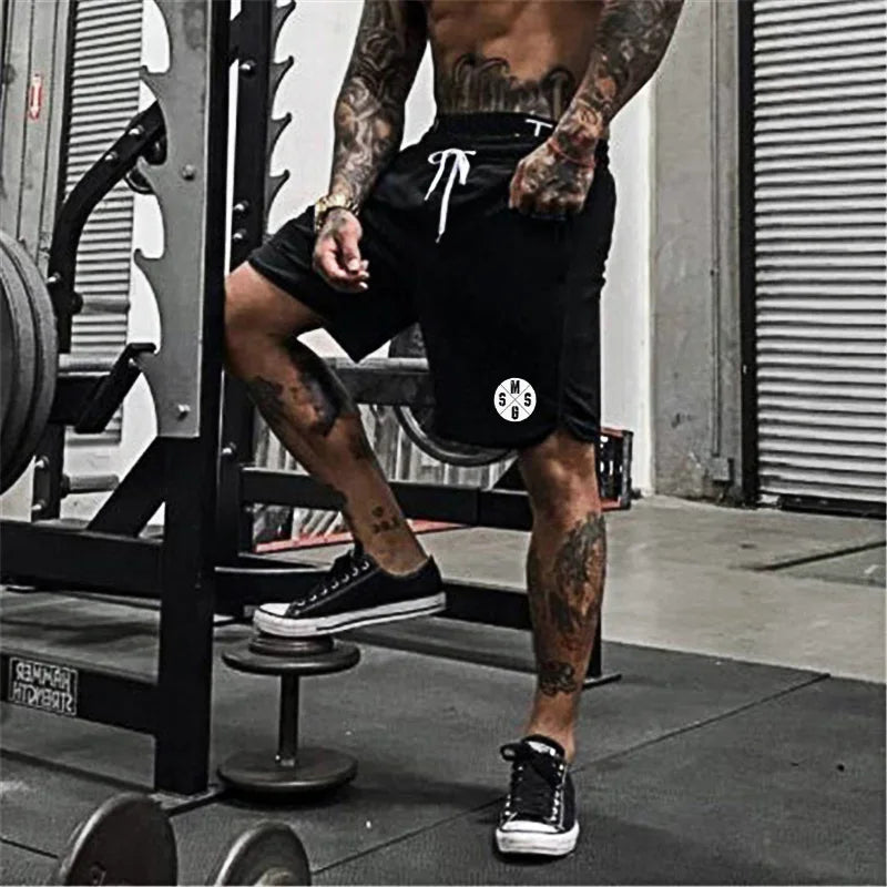 Sommer-Sport-Shorts, atmungsaktiv, Mesh, Herren, Kordelzug, elastische Hose, Lauftraining, Outdoor, Fitness, Jogging, gerade