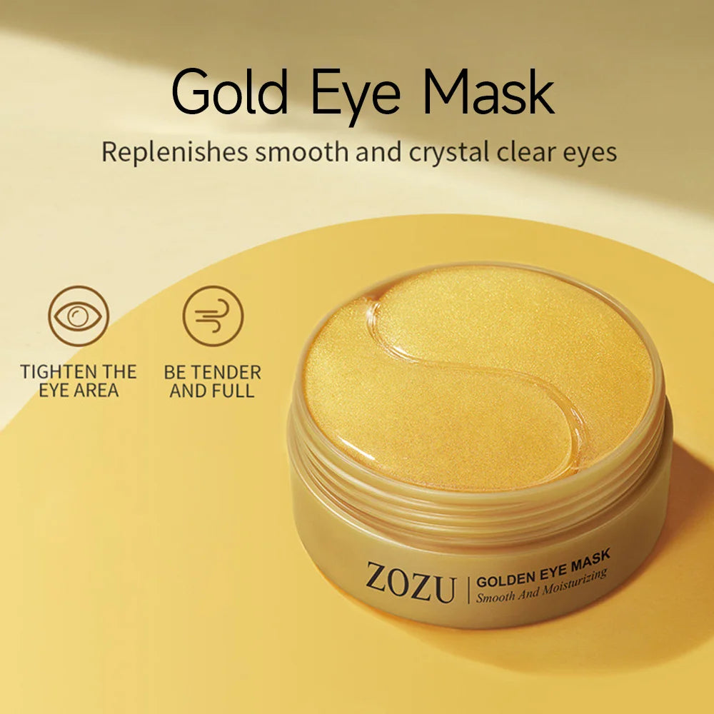 "30 Stk. 24K Gold Augenmasken-Pads – Anti-Aging & Behandlung dunkler Augenringe, feuchtigkeitsspendender Kollagen-Boost für geschwollene Augen"