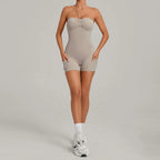 Damen Yoga Jumpsuits Sport Fitness Einteiler Schönheits-Rückengurt Tasche Hüfthebend Slim Fit Laufen Workout Training Bodysuit