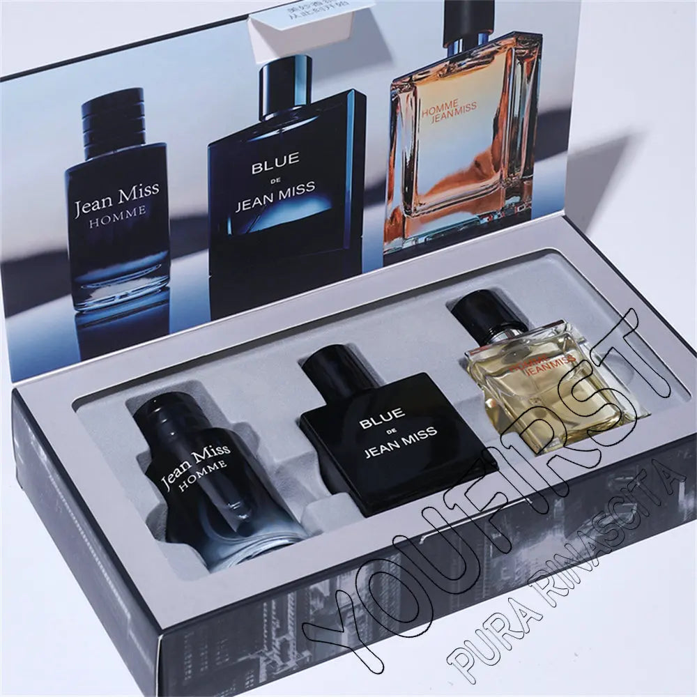 Hochwertiges Herrenparfum Hombre 90ml Geschenkbox 3er Set Colognes Duft Faszination Man Herrendüfte Maskulin Langanhaltend Parfum Herren