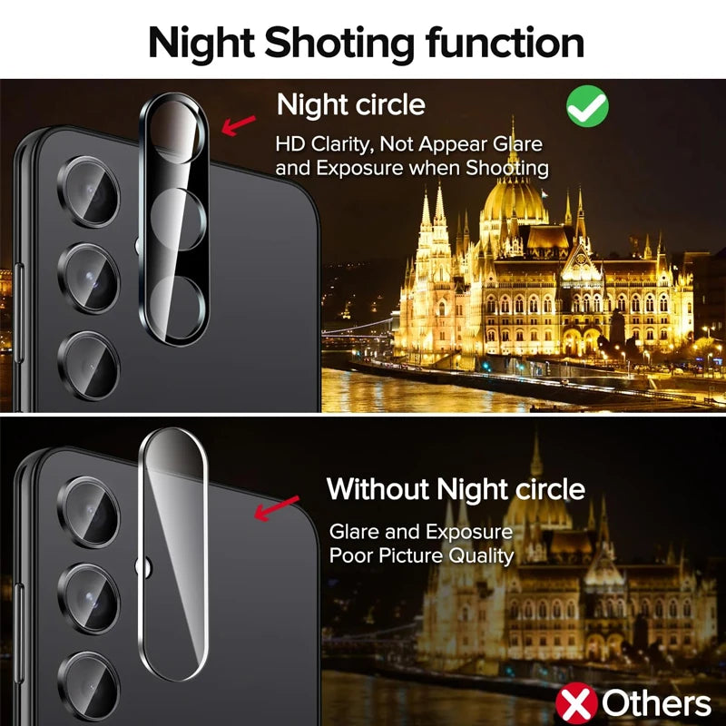 2+2 Fingerabdruck-Scanning-Glas für Samsung S25 S26 S24 S23 S22 S21 Displayschutzfolie für Galaxy S25 Ultra Kameraschutz S24 FE